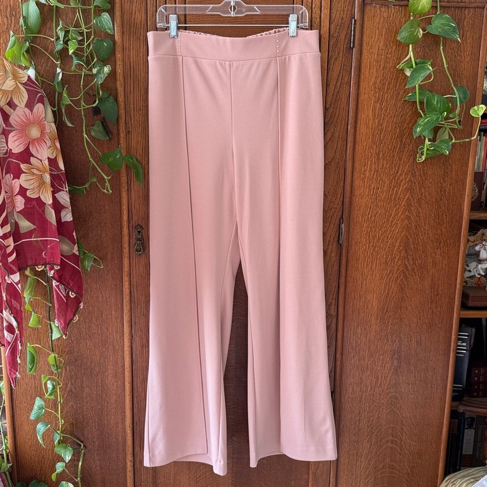 SALE! Beige Slit Wide-Leg Pants NWT